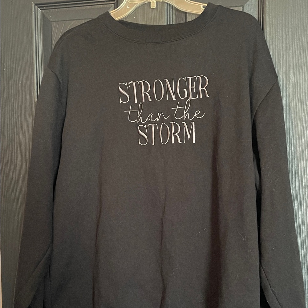 Black Graphic Sweatshirt